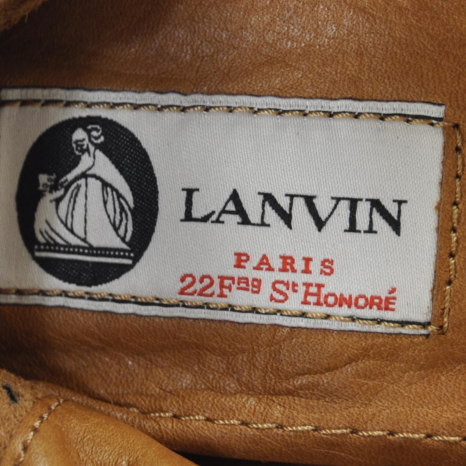 Lanvin Leather Elastic Ballet Flats 39 Black 6 of 6