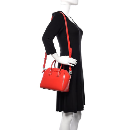 Givenchy Shiny Lord Calfskin Mini Antigona Red 2 of 10