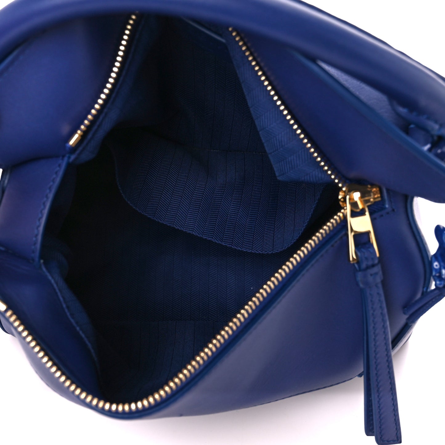 Satin Calfskin Monochrome Small Puzzle Edge Bag Navy