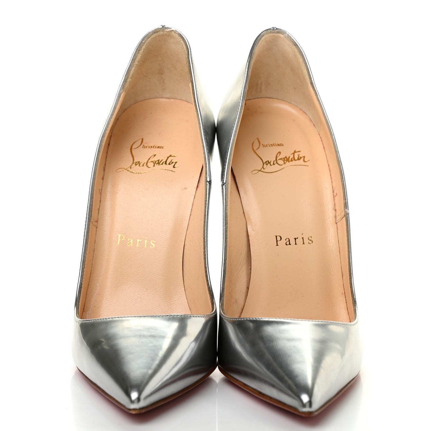 Metallic Calfskin So Kate 120 Pumps 35 Silver