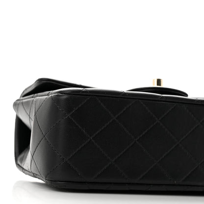 Chanel Lambskin Quilted Mini Top Handle Rectangular Flap Black 9 of 10