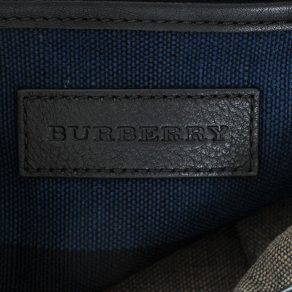 Burberry Overdyed Canvas Mega Check Medium Chiltern Backpack Ultramarine Blue 6 of 6