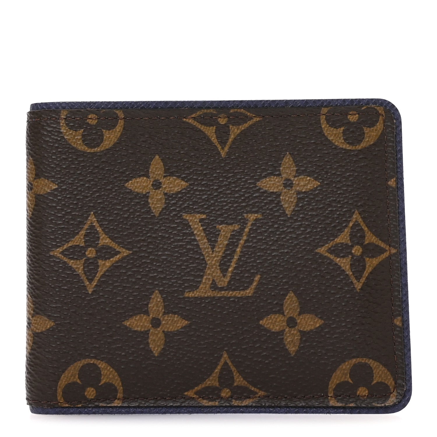 Louis Vuitton Monogram Outdoor Slender Wallet Indigo Blue 1 of 8