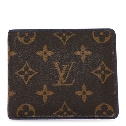 Louis Vuitton Monogram Outdoor Slender Wallet Indigo Blue 1 of 8