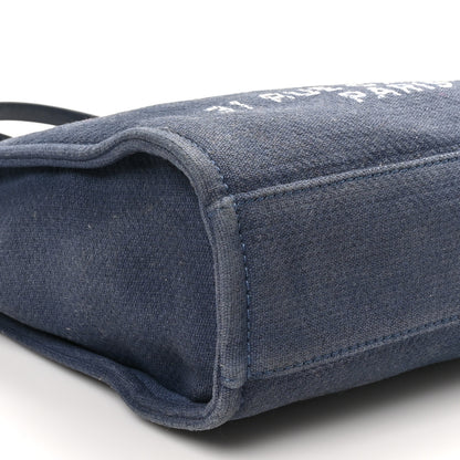 Chanel Canvas Mini Deauville Tote Blue 9 of 10