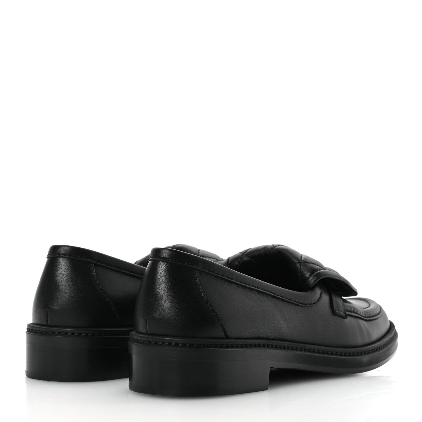 Lambskin Quilted CC Turnlock Loafers 37.5 Black
