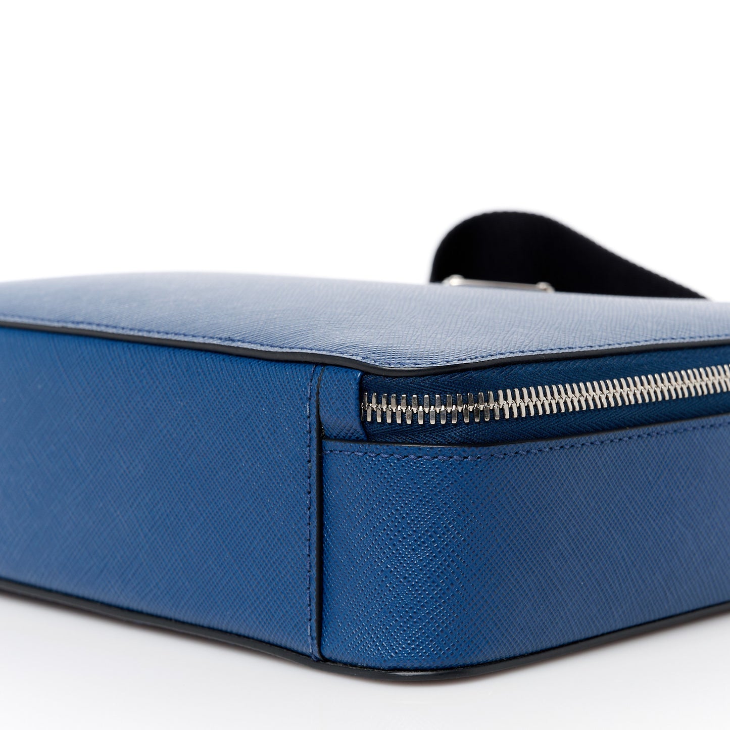 Saffiano Travel Medium Brique Crossbody Bag Bluette