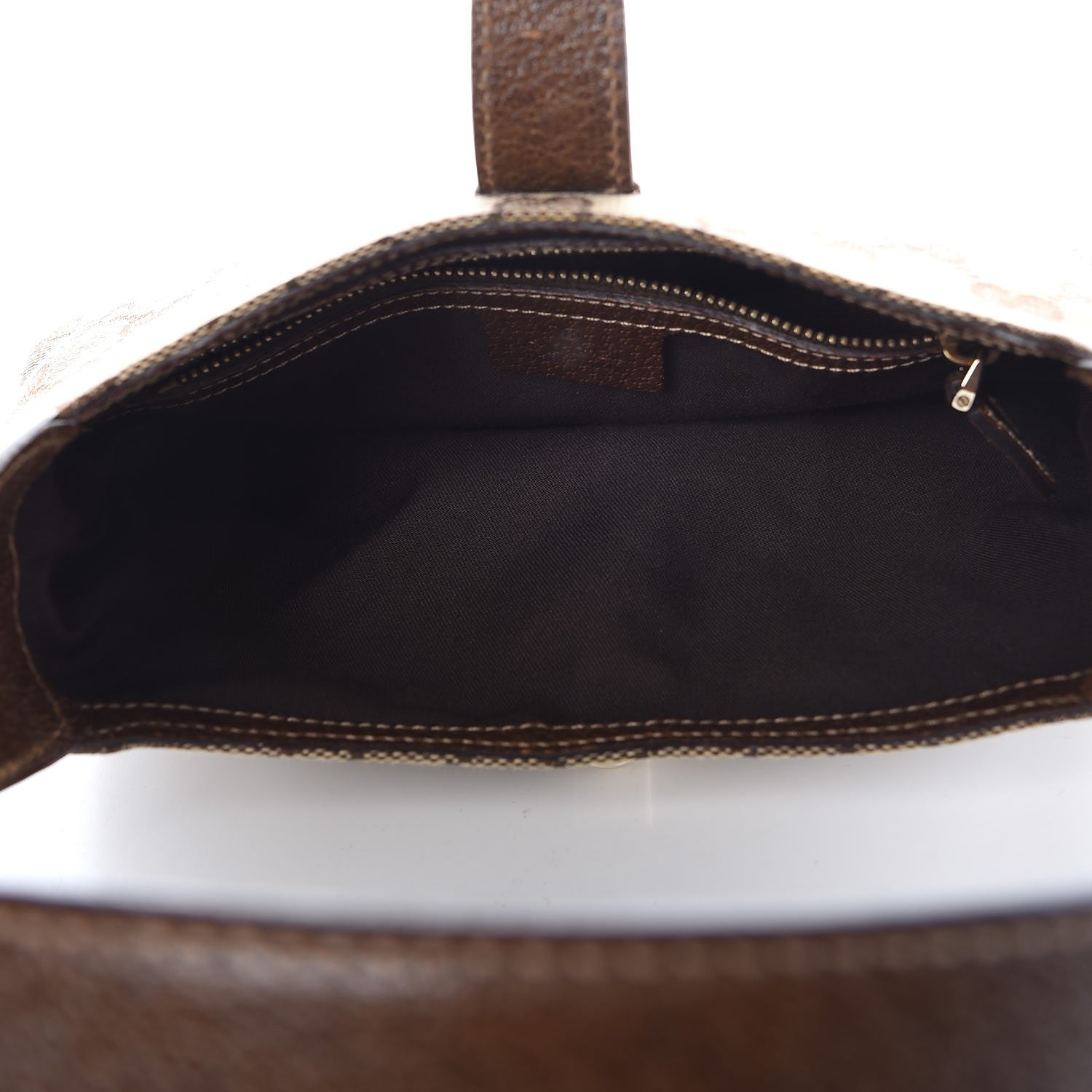 Gucci Monogram Web Small Piston Jackie O Hobo Brown 5 of 8