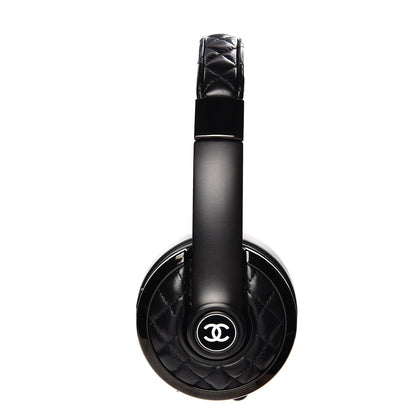 Chanel Lambskin x Monster Wireless Headphones w/ Case Black 3 of 15