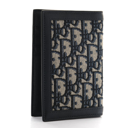 Christian Dior Calfskin Oblique Passport Holder Blue 3 of 7