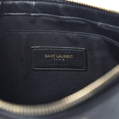 Saint Laurent Calfskin Teen Monogram Crossbody Bag Black 6 of 14