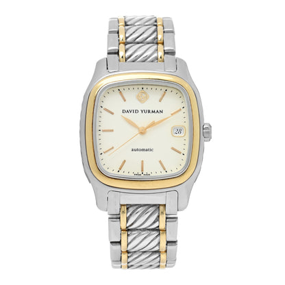 David Yurman Stainless Steel 18K Yellow Gold 35mm Thoroughbred Automatic Watch 1 of 4