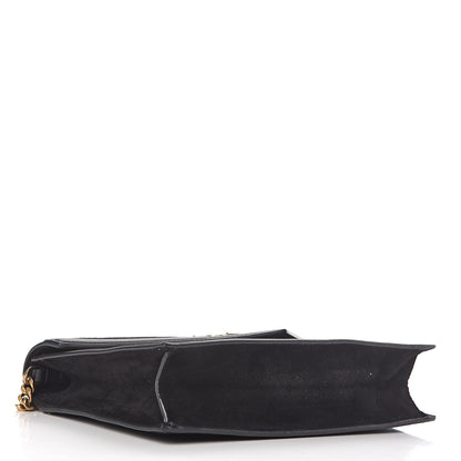 Saint Laurent Suede Calfskin Monogram Le Sept Chain Bag Black 4 of 11