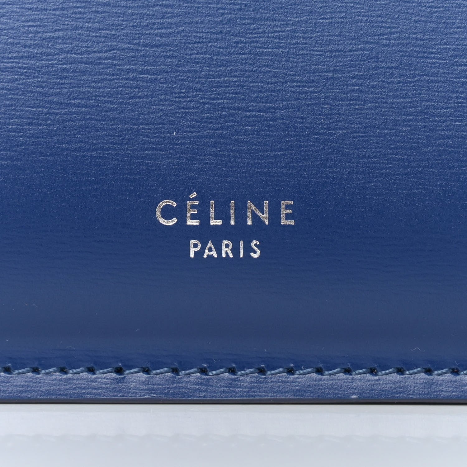 Celine Patina Box Calfskin Medium Clasp Bag Lazuli 6 of 12