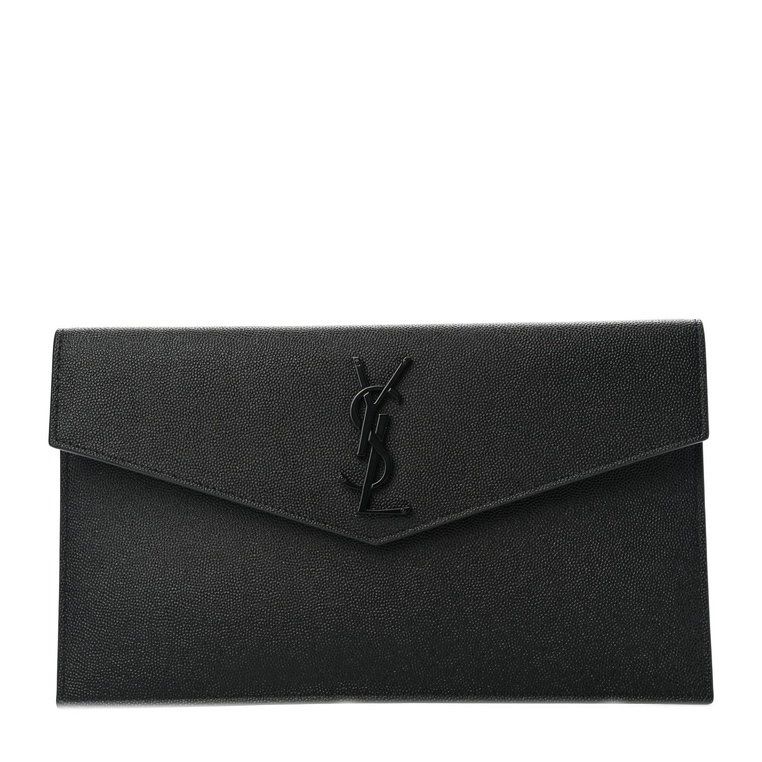 Saint Laurent Grain De Poudre Uptown Pouch Black 1 of 8