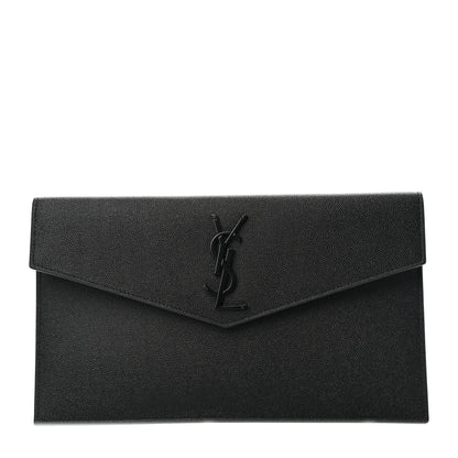 Saint Laurent Grain De Poudre Uptown Pouch Black 1 of 8
