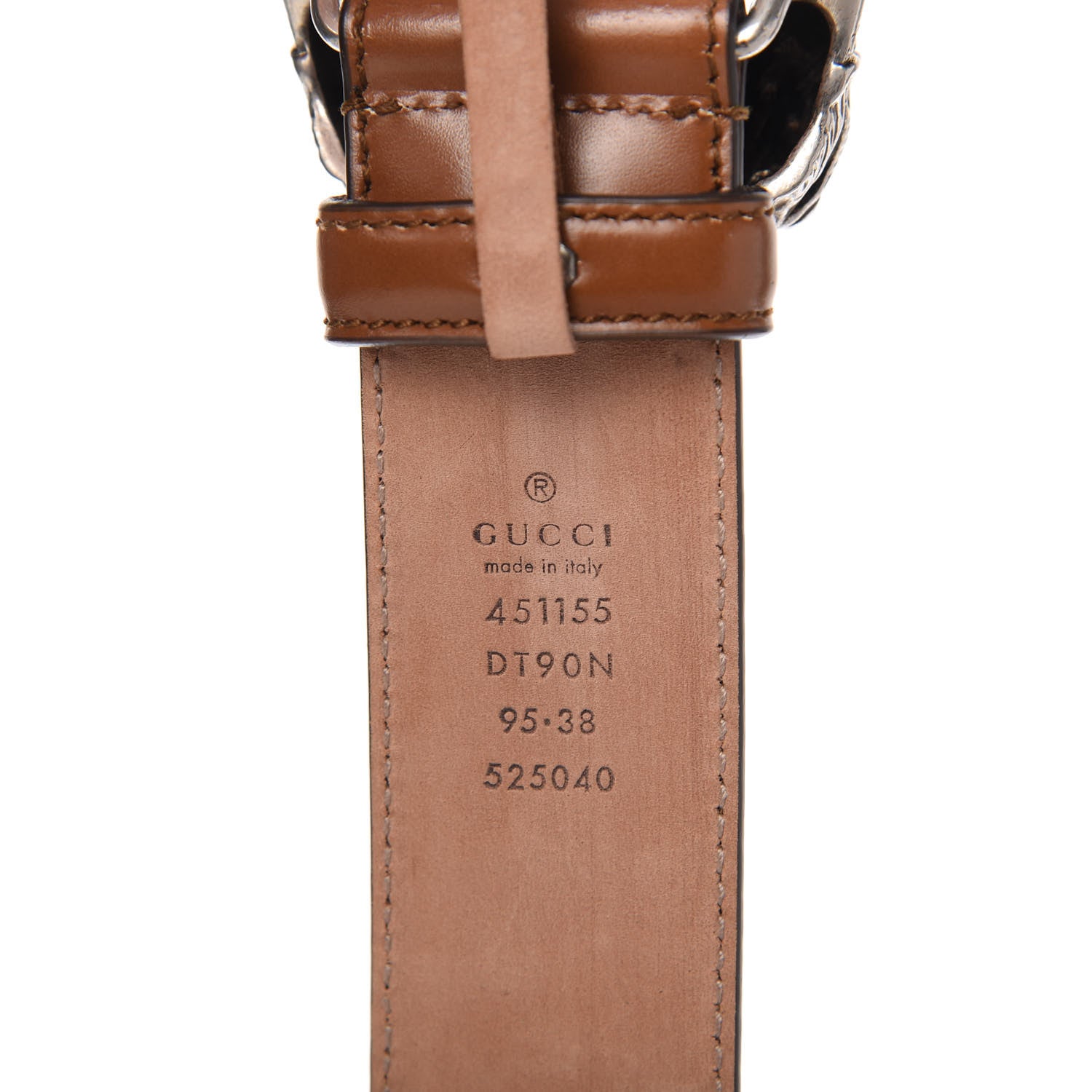 Gucci Lisse Calfskin Dionysus 35mm Belt 95 38 Cuir 3 of 4