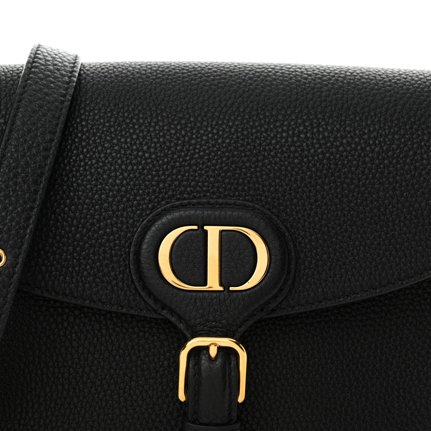 Christian Dior Grained Calfskin Medium Bobby Flap Black 8 of 12