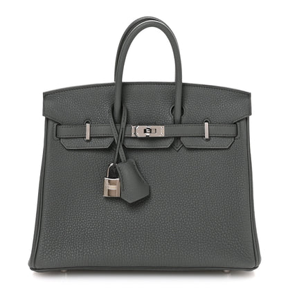 Hermes Togo Birkin 25 Vert Amande 1 of 11