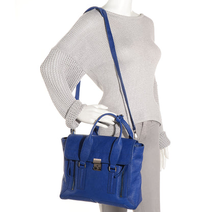 3.1 Phillip Lim 3.1 Medium Pashli Satchel Cobalt Blue 2 of 12