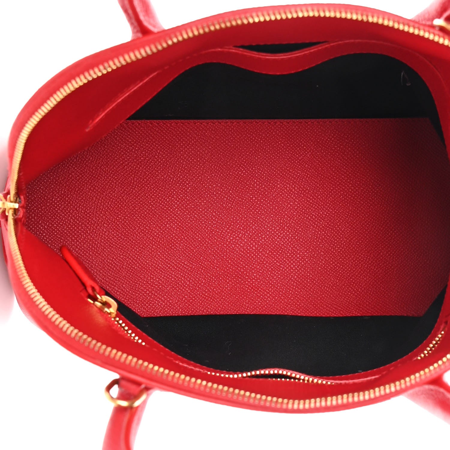Balenciaga Grained Calfskin S Ville Top Handle Bag Rouge Coquelicot 5 of 15