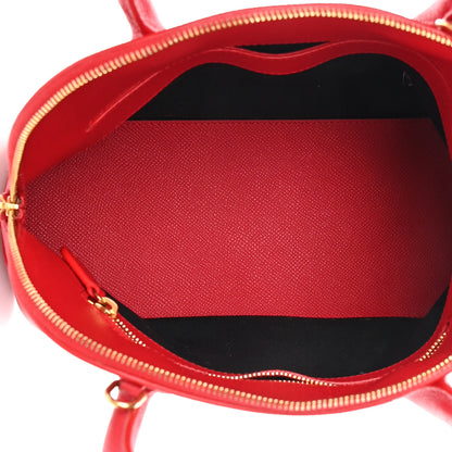 Balenciaga Grained Calfskin S Ville Top Handle Bag Rouge Coquelicot 5 of 15