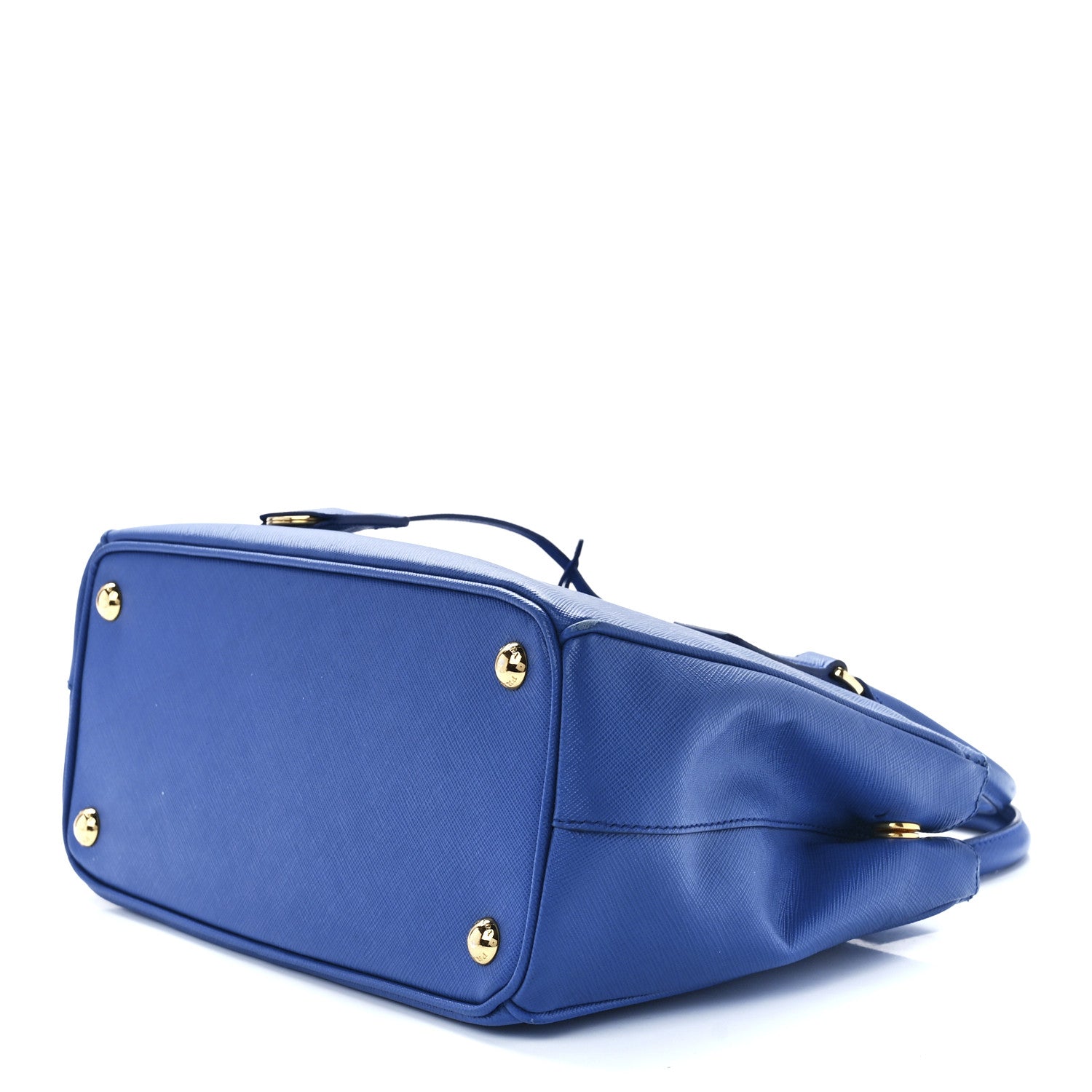 Prada Saffiano Lux Small Galleria Double Zip Tote Azzurro 9 of 11