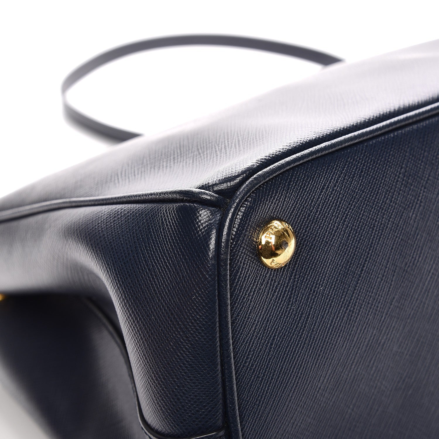Prada Saffiano Small Galleria Double Zip Tote Baltico 11 of 12