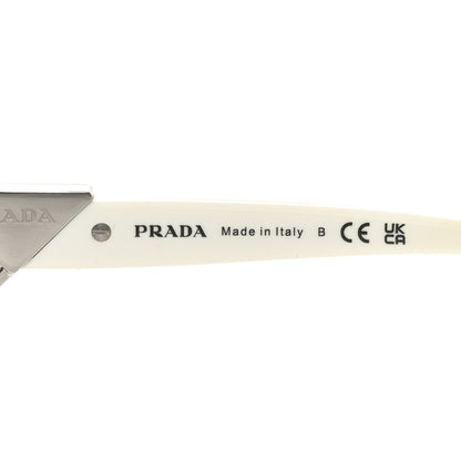 Prada Triangle Sunglasses SPR 21Y Black White 5 of 7