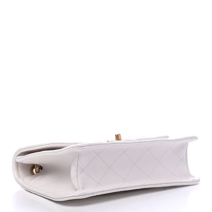 Chanel Caviar Quilted Medium Sweet Classic Flap White 3 of 4