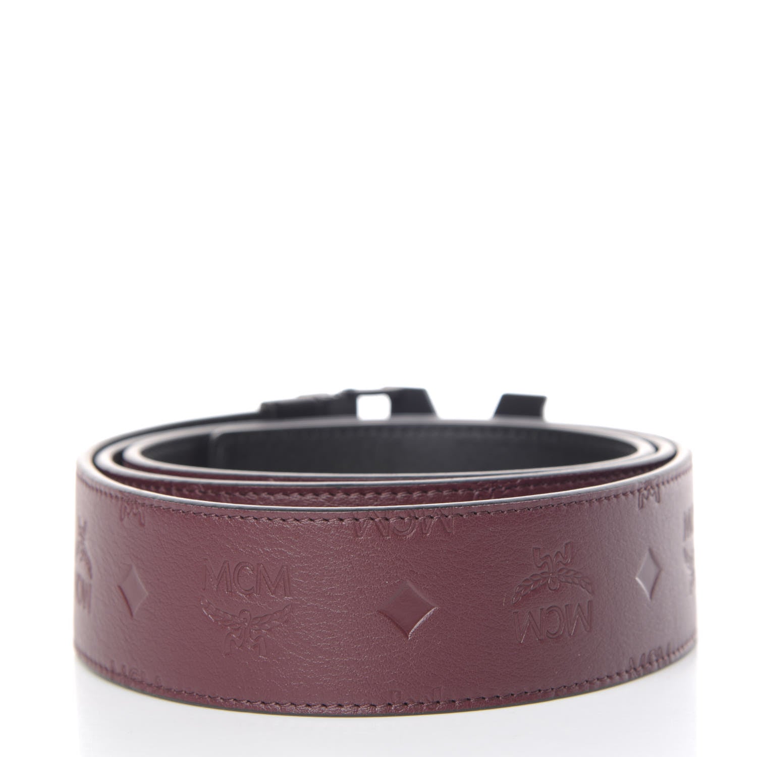 MCM Visetos Reversible M-Buckle Belt Bag Rustic Brown 3 of 6