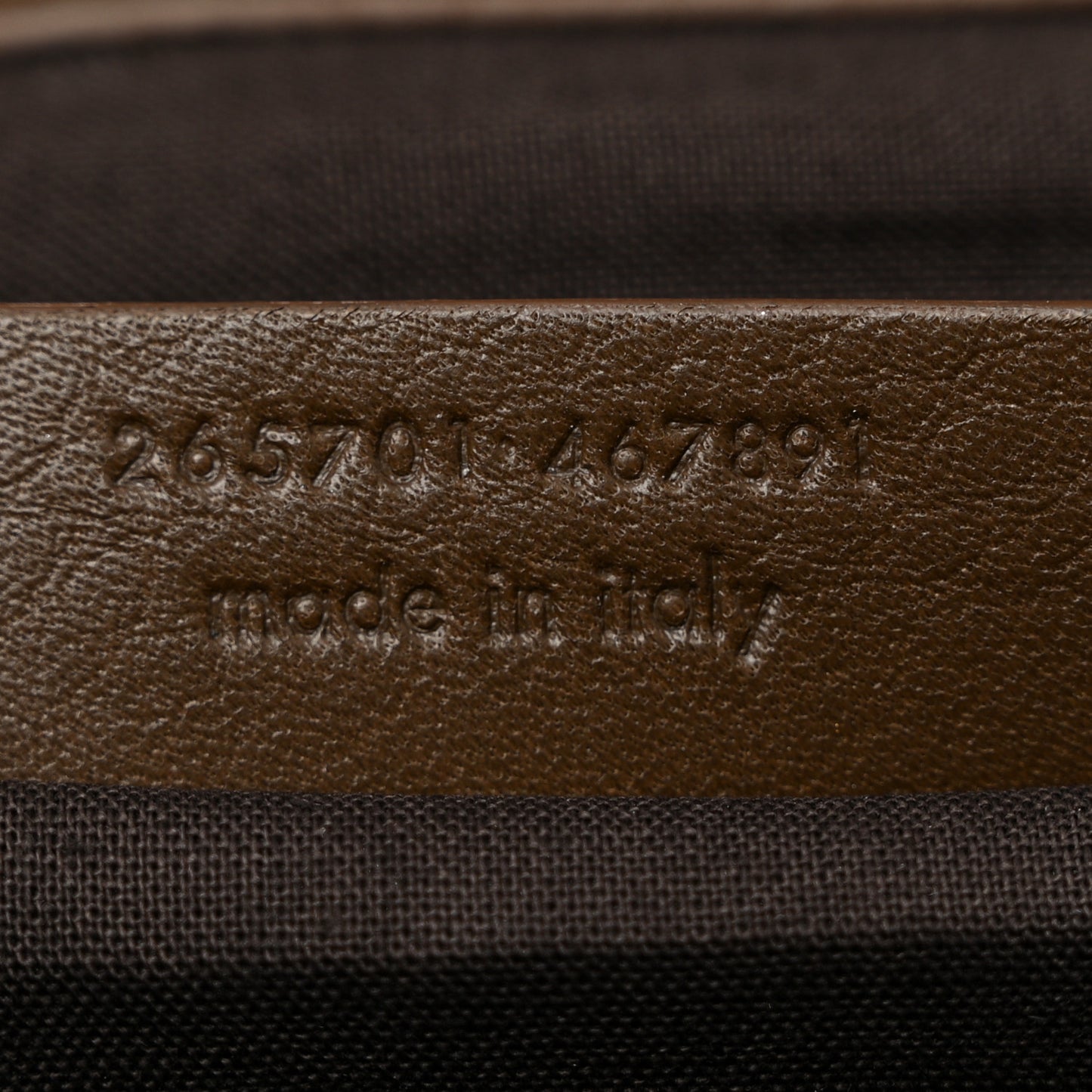 Perforated Calfskin Large ChYc Clutch Bronze