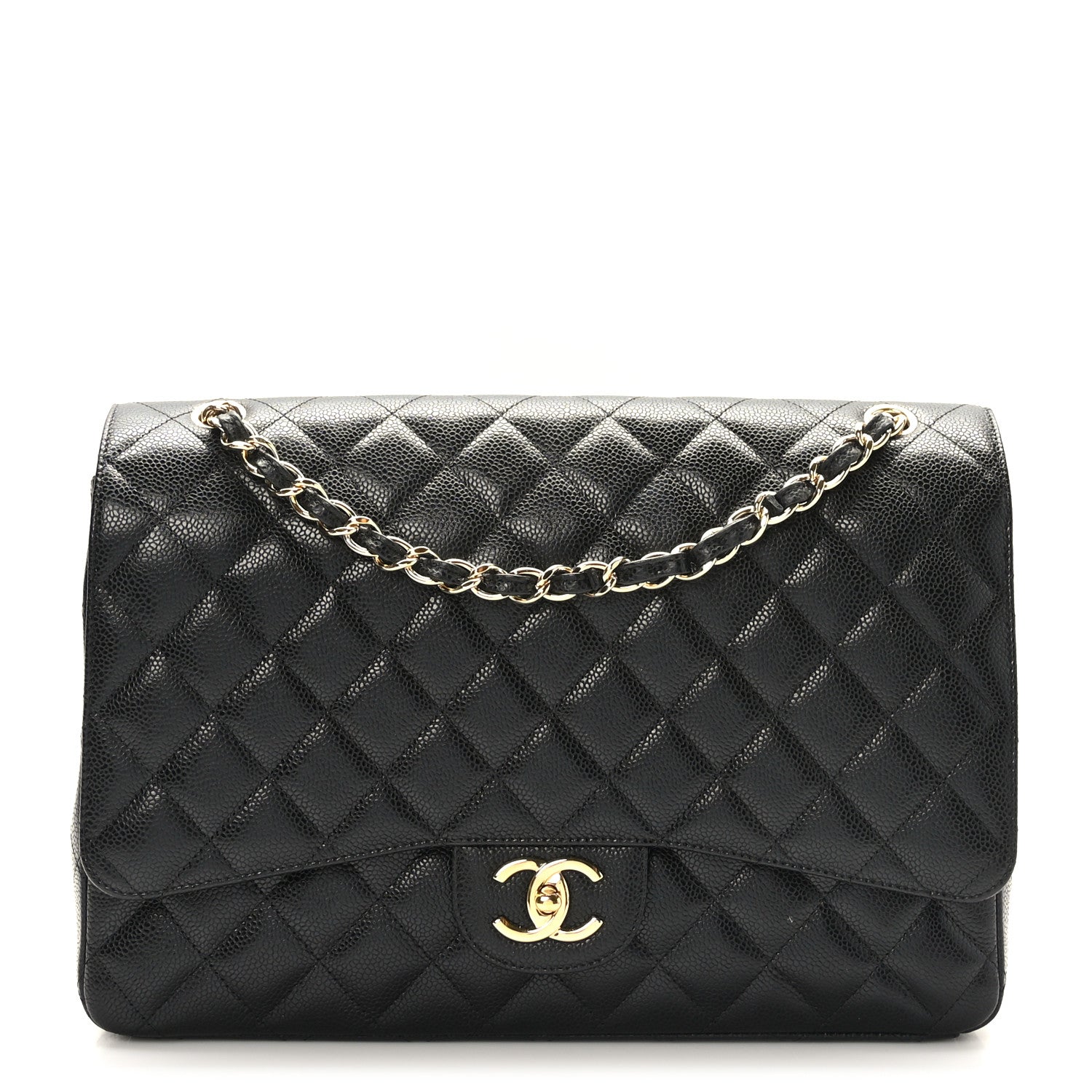 Chanel Caviar Quilted Maxi Double Flap Black 1 of 9