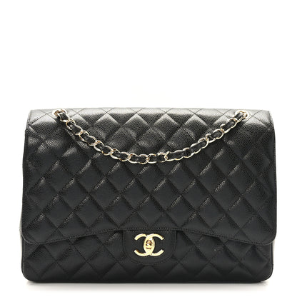 Chanel Caviar Quilted Maxi Double Flap Black 1 of 9