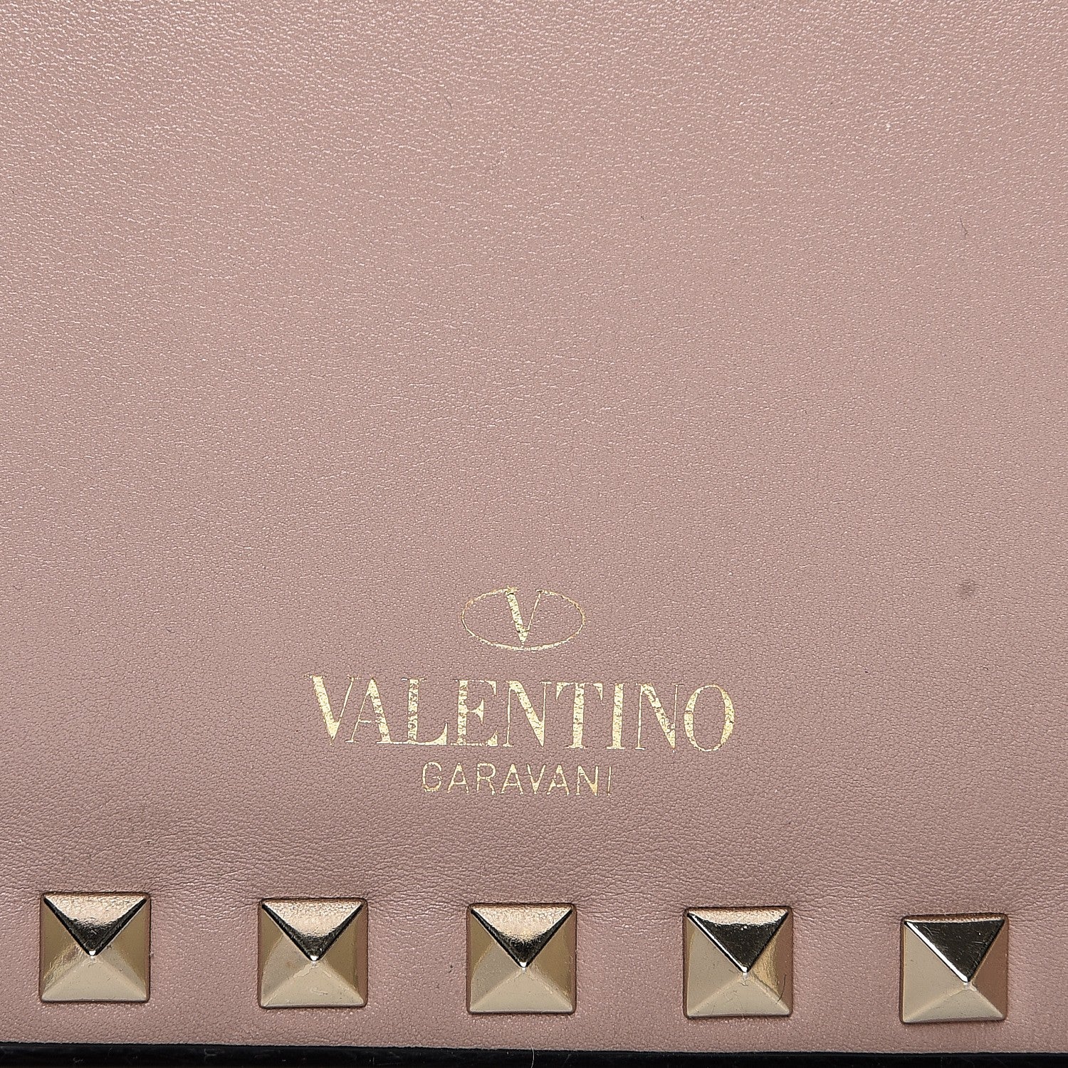 Valentino Garavani Vitello Rockstud Shoulder Flap Bag Poudre 7 of 7