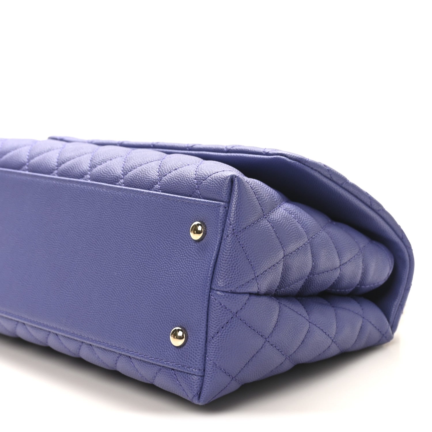 Chanel Caviar Quilted Small Coco Handle Flap Dark Purple 1859782