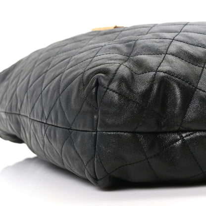 Saint Laurent Lambskin Quilted Maxi Icare Shopping Tote Black 10 of 10