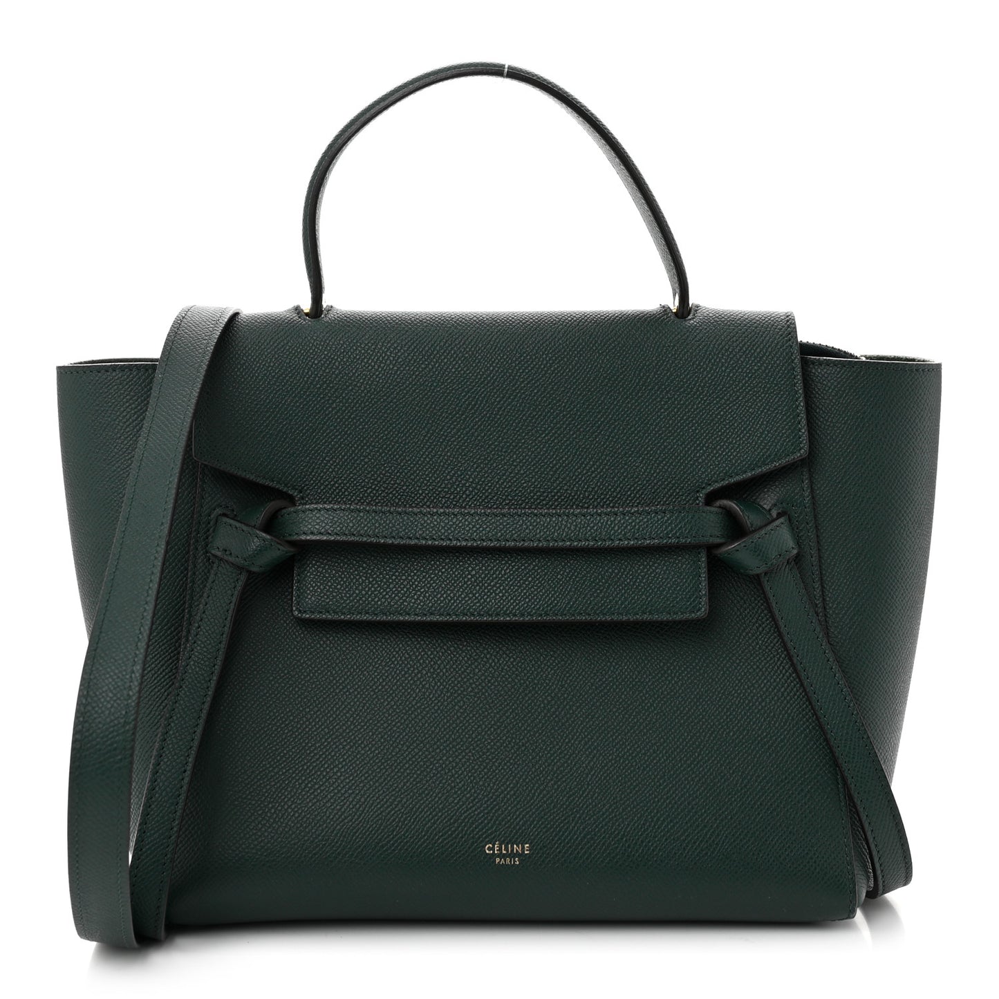 Grained Calfskin Micro Belt Bag Amazone