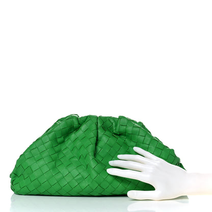 Bottega Veneta Nappa Maxi Intrecciato The Pouch Oversized Clutch Parakeet 4 of 9