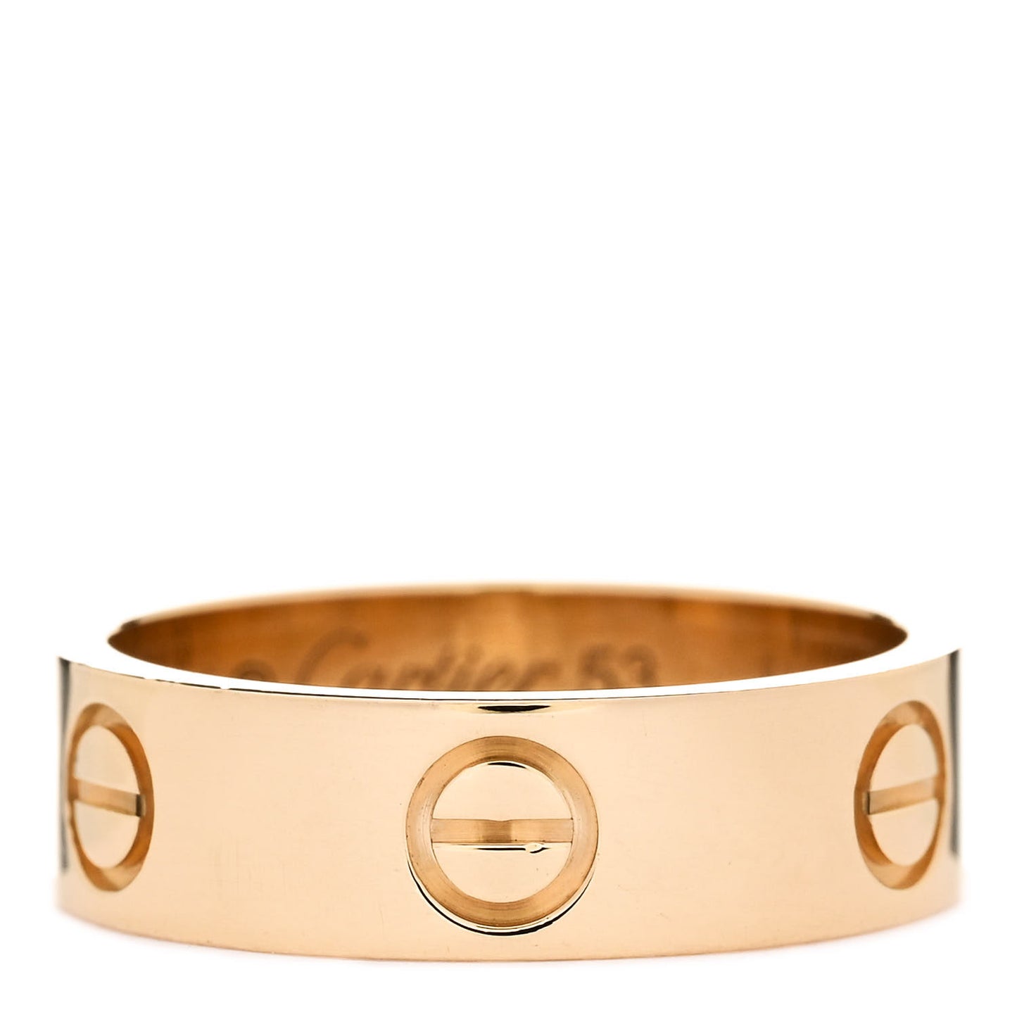 18K Yellow Gold 5.5mm LOVE Ring 53 6.5