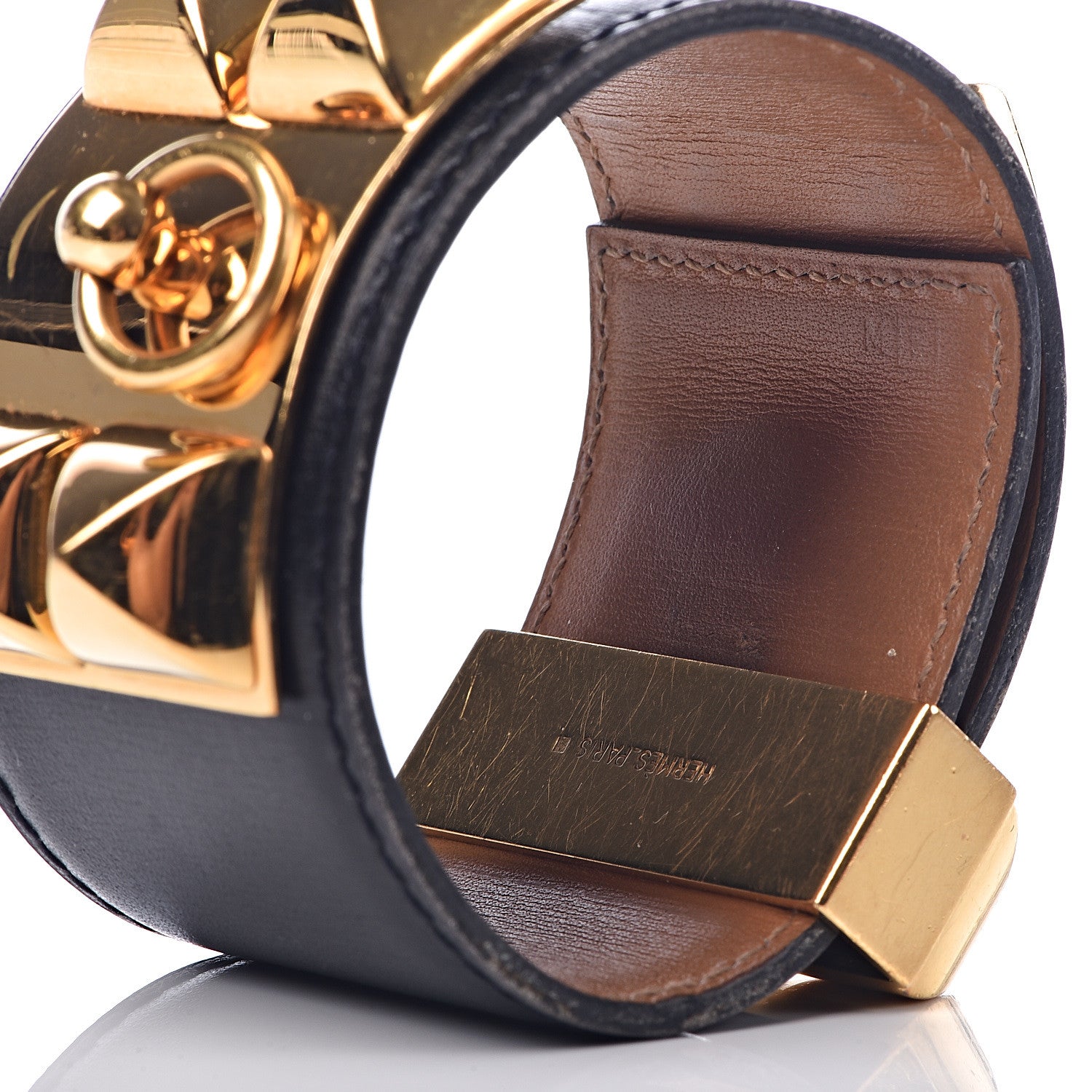 Hermes Box Collier De Chien CDC Bracelet S Black 8 of 8
