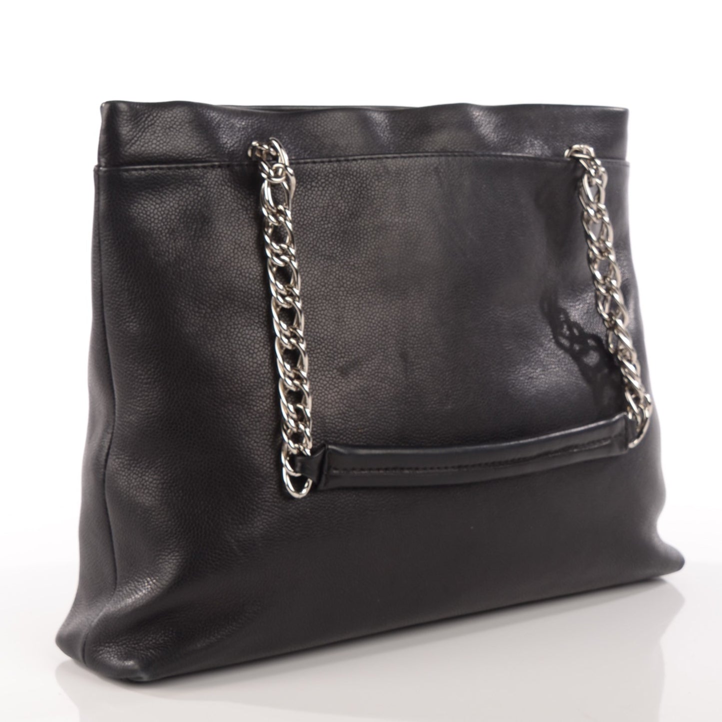 Caviar Large CC Tuck Tote Black