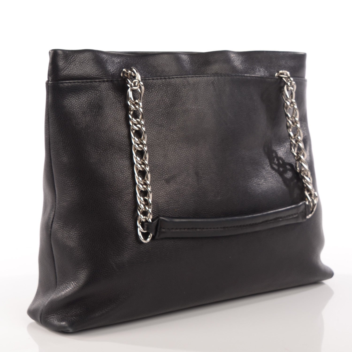 Chanel Caviar Large CC Tuck Tote Black 3 of 7