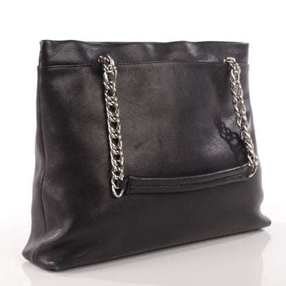 Chanel Caviar Large CC Tuck Tote Black 3 of 7