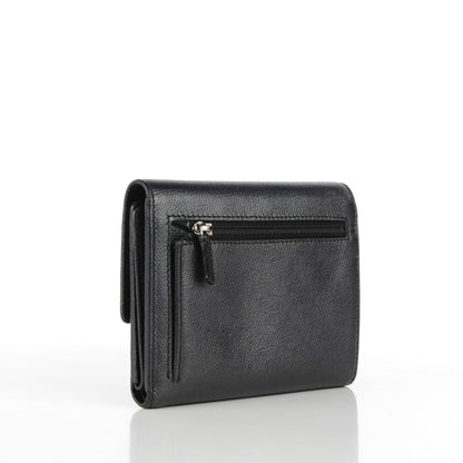 Chanel Grained Calfskin CC Button Flap Wallet Black 3 of 8