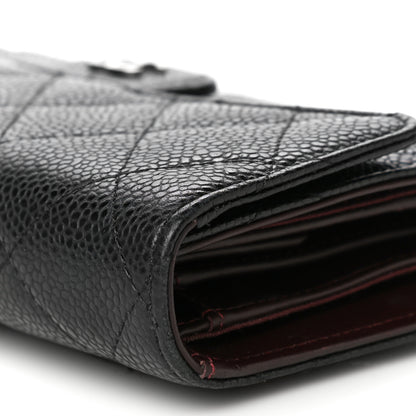 Chanel Caviar Quilted Long Flap Wallet Black 14 of 19