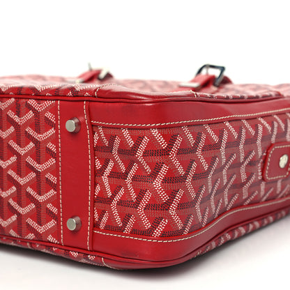 Goyard Goyardine Ambassade MM Briefcase Red 8 of 12