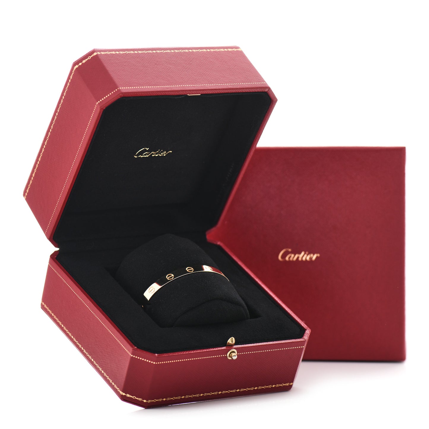 18K Yellow Gold LOVE Cuff Bracelet 16