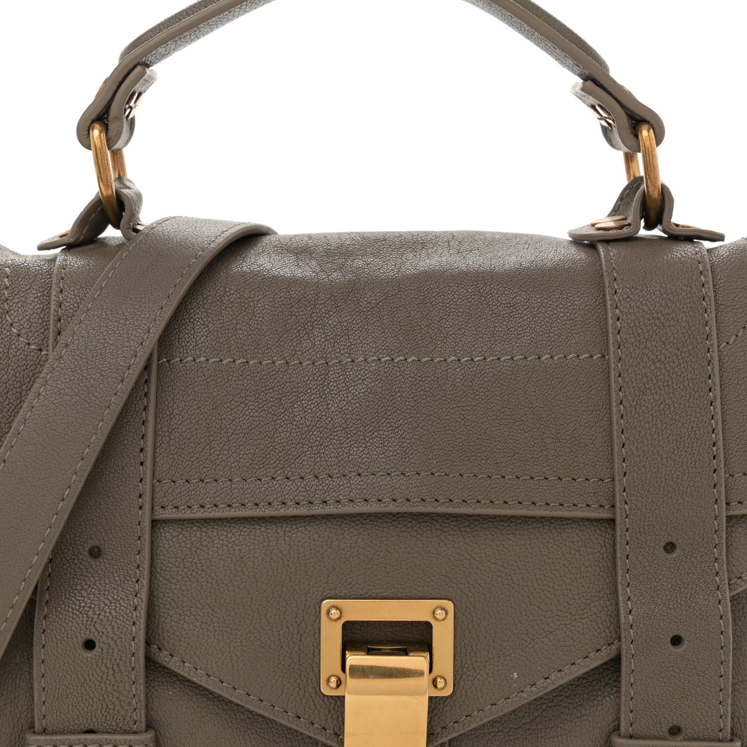 Proenza Schouler Lambskin Tiny PS1 Satchel Dove Grey 8 of 11