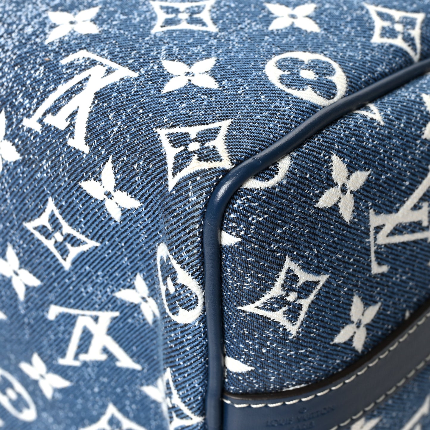 Monogram Jacquard Denim Speedy Bandouliere 25 Bleu